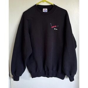 Vintage 90s Sun Microsystems Icon SE Sweatshirt Black XL Jerzees Russell USA